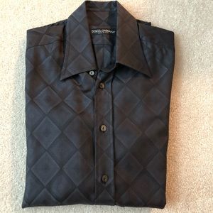 Dolce Gabbana Dress shirt with diamond pattern